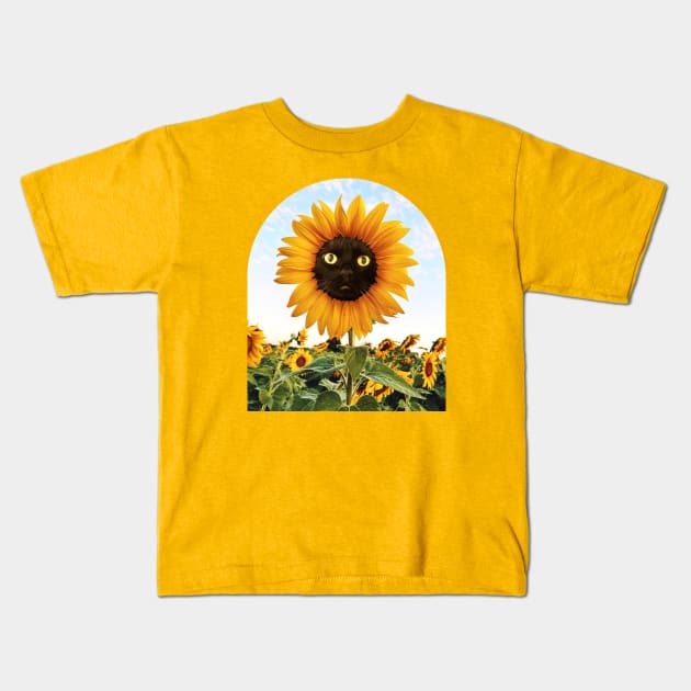 Sunflower Kids T-Shirt by mrmattmccarthy